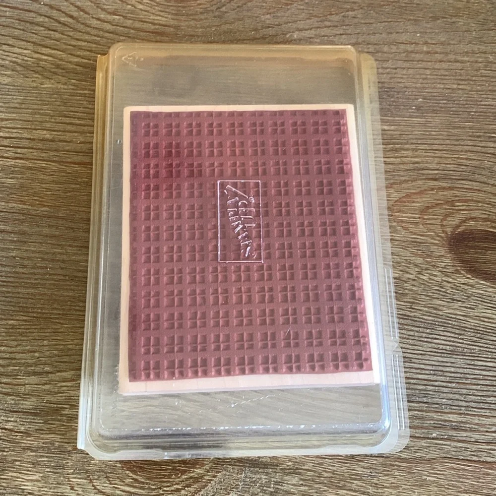 Stampin’ Up! Rubber Stamp Set Plaid Background Set of 1